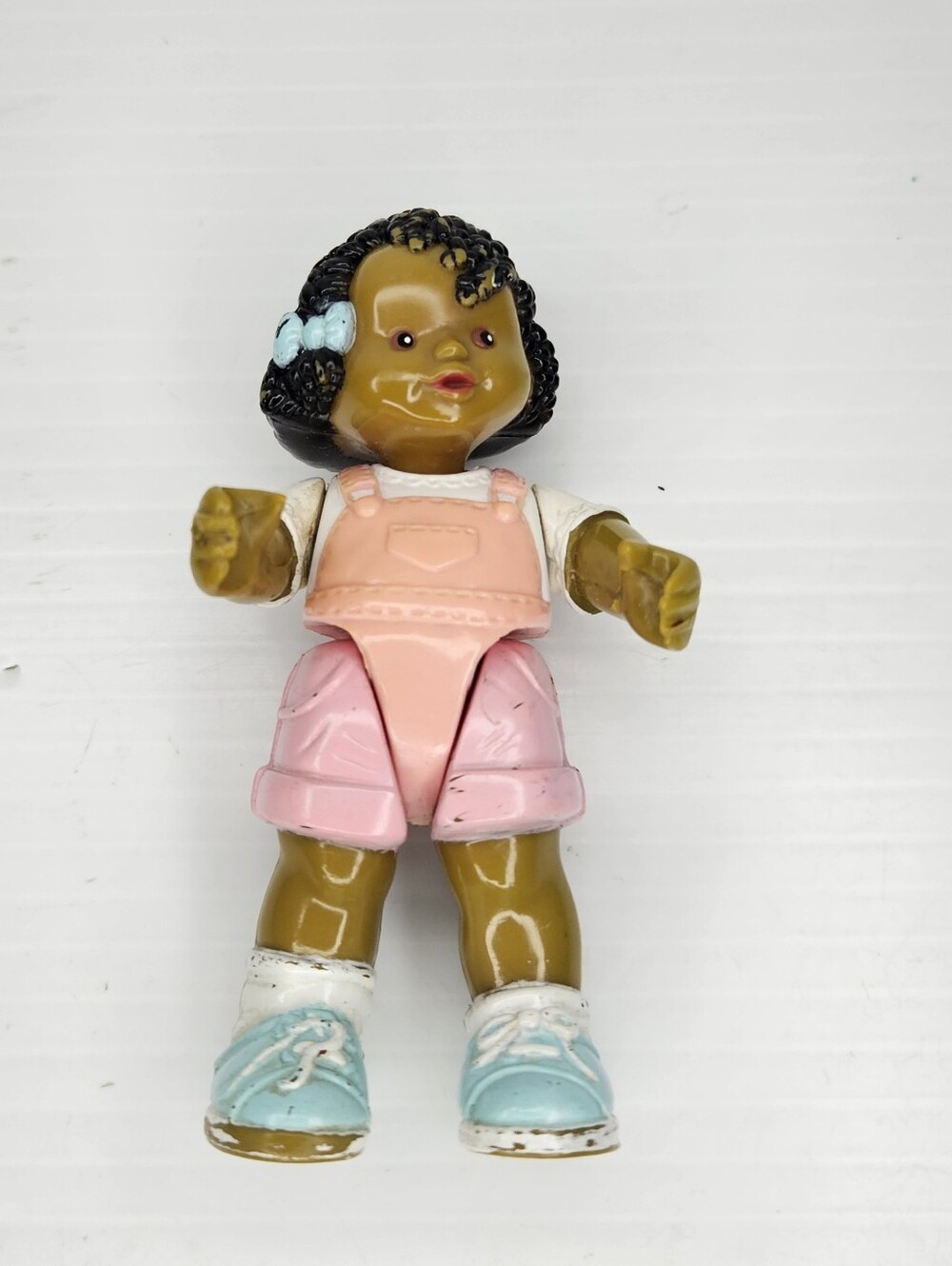 Fisher-Price Loving Family Dollhouse 1993 African-American Girl Doll Figure Pink